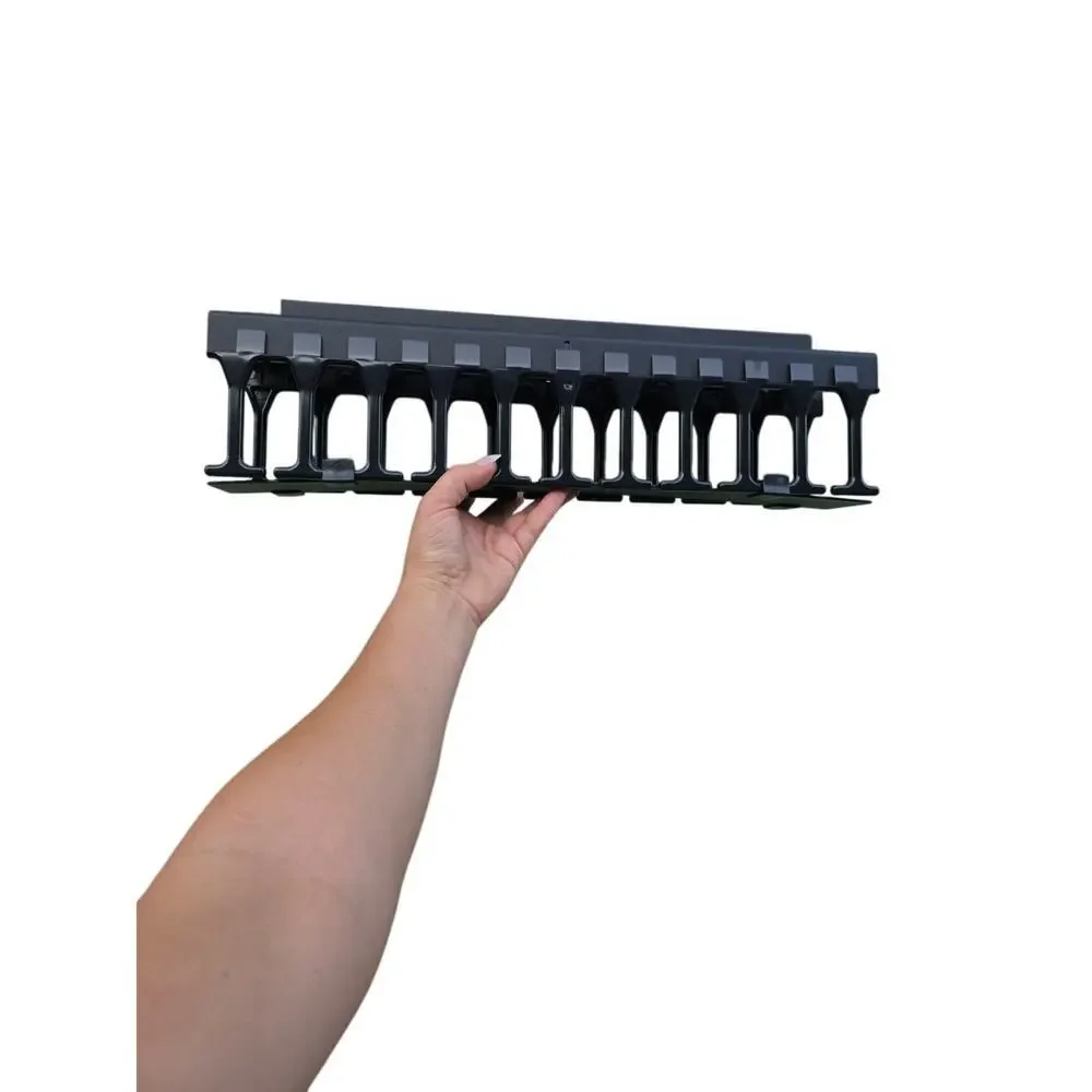 Open Box Panduit WMP1E‎ Horizontal Cable Manager, Black, 2 RU, Black